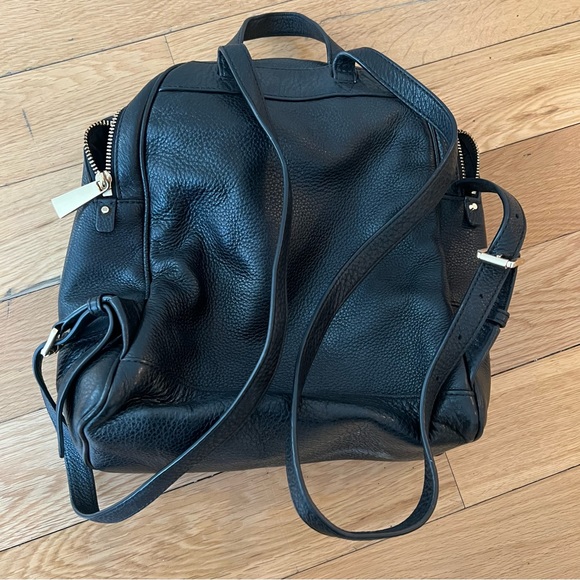 Michael Kors Black Leather Mini Backpack - Picture 4 of 5